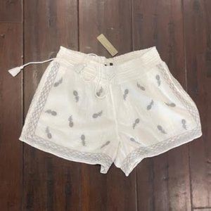 NWT J Crew Relaxed Flowy Pineapple Shorts